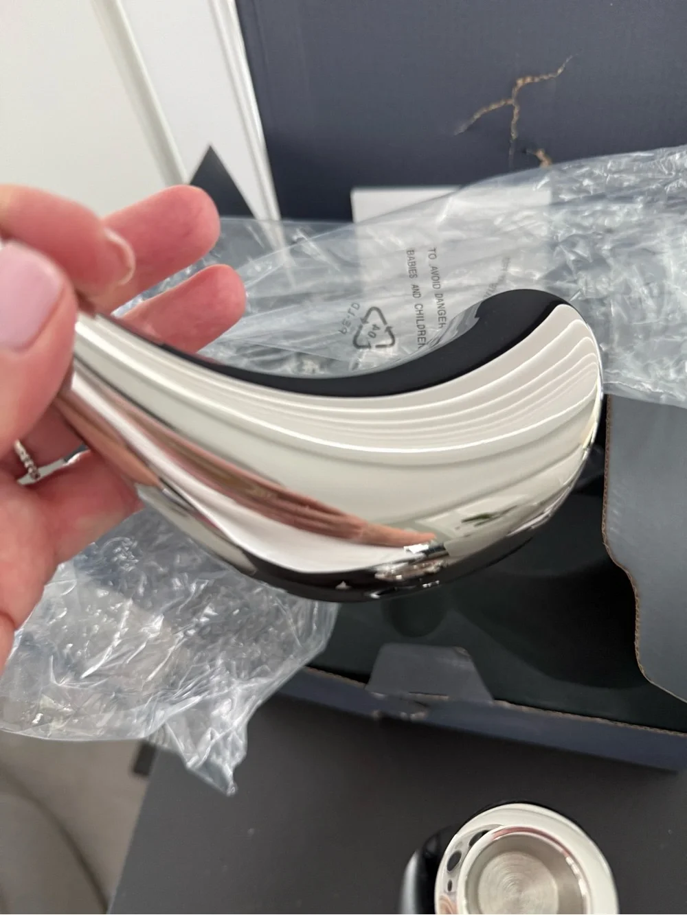 George Jenson NIB Cobra Candlestick Medium, 2 Piece $190 MSRP